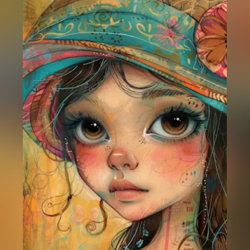 4pc Colorful Sweet Girl Prints SPECIAL